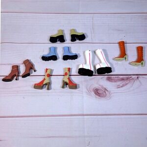Bratz Doll Shoes Boots Heels Replacements - Set of 6
